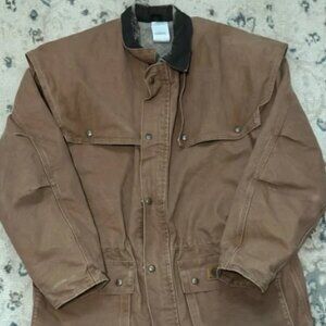 Carhartt Brown Duster Jacket with Durable Canvas